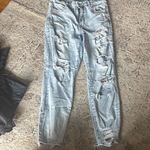 Distressed Light Blue Women's Jeans